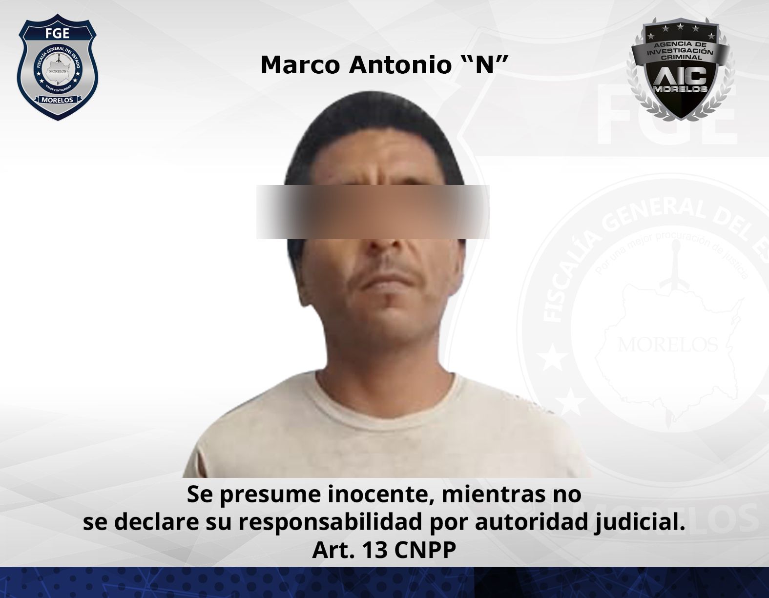 AIC zona Oriente cumplimentó aprehensión por robo calificado