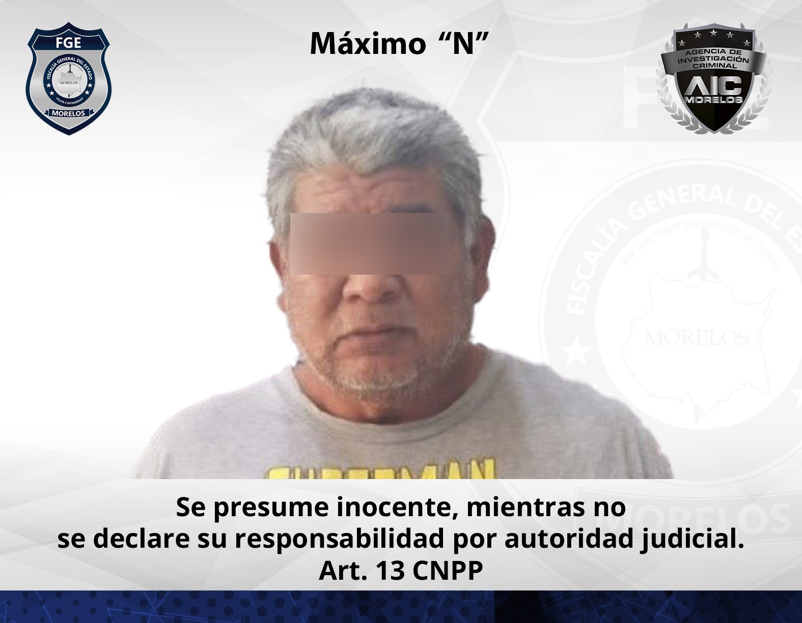 AIC realiza detención de masculino por violación
