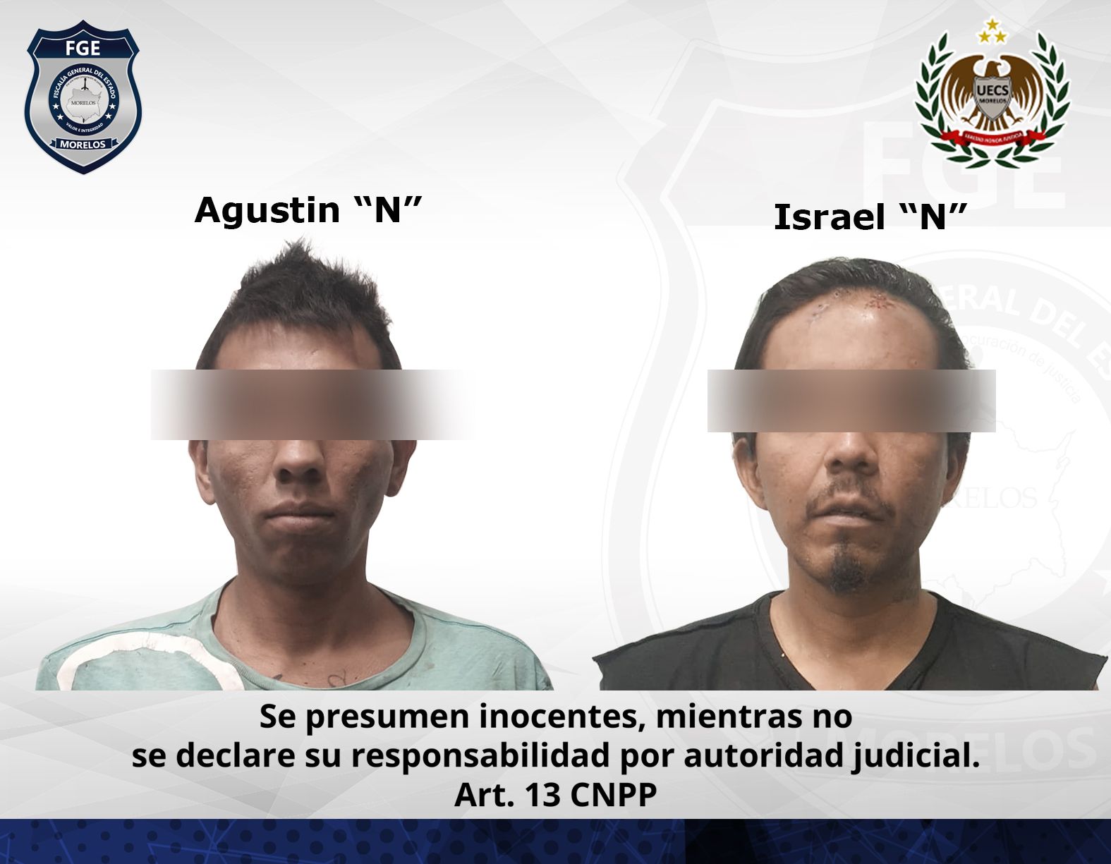 Dos masculinos vinculados por agredir con armas de fuego a elementos antisecuestros