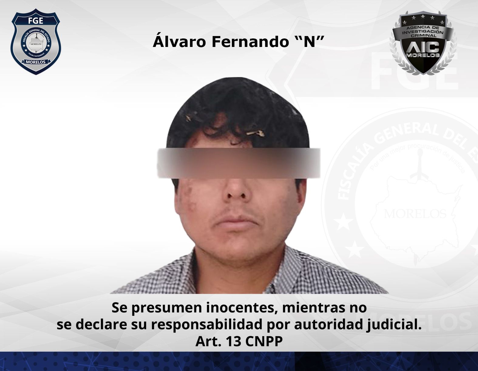 Fiscalía Metropolitana obtiene vinculación contra masculino por homicidio en Tepoztlán