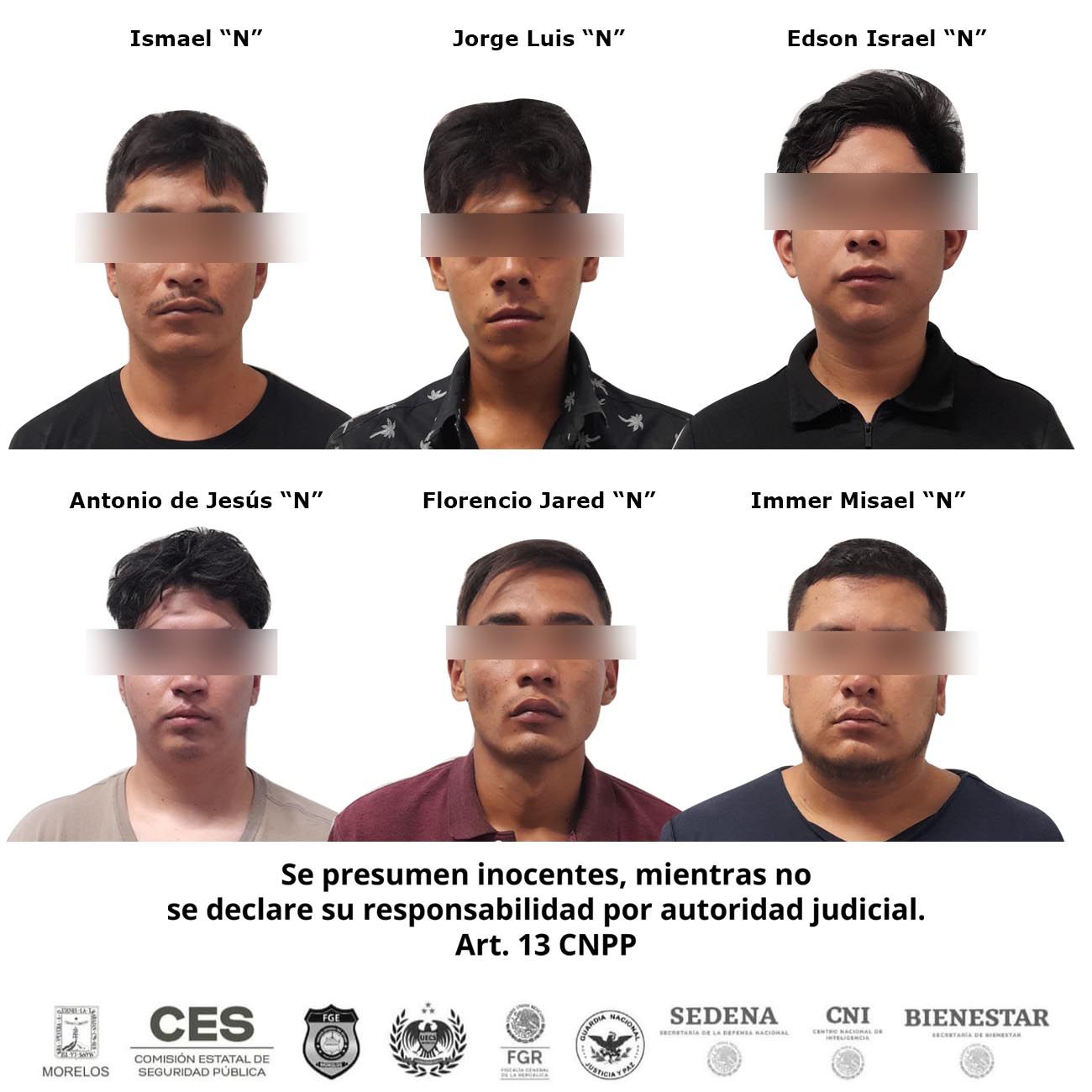 Coordinación entre autoridades permite detención de 6 personas con armas cortas y largas, droga y vehículos en Yecapixtla