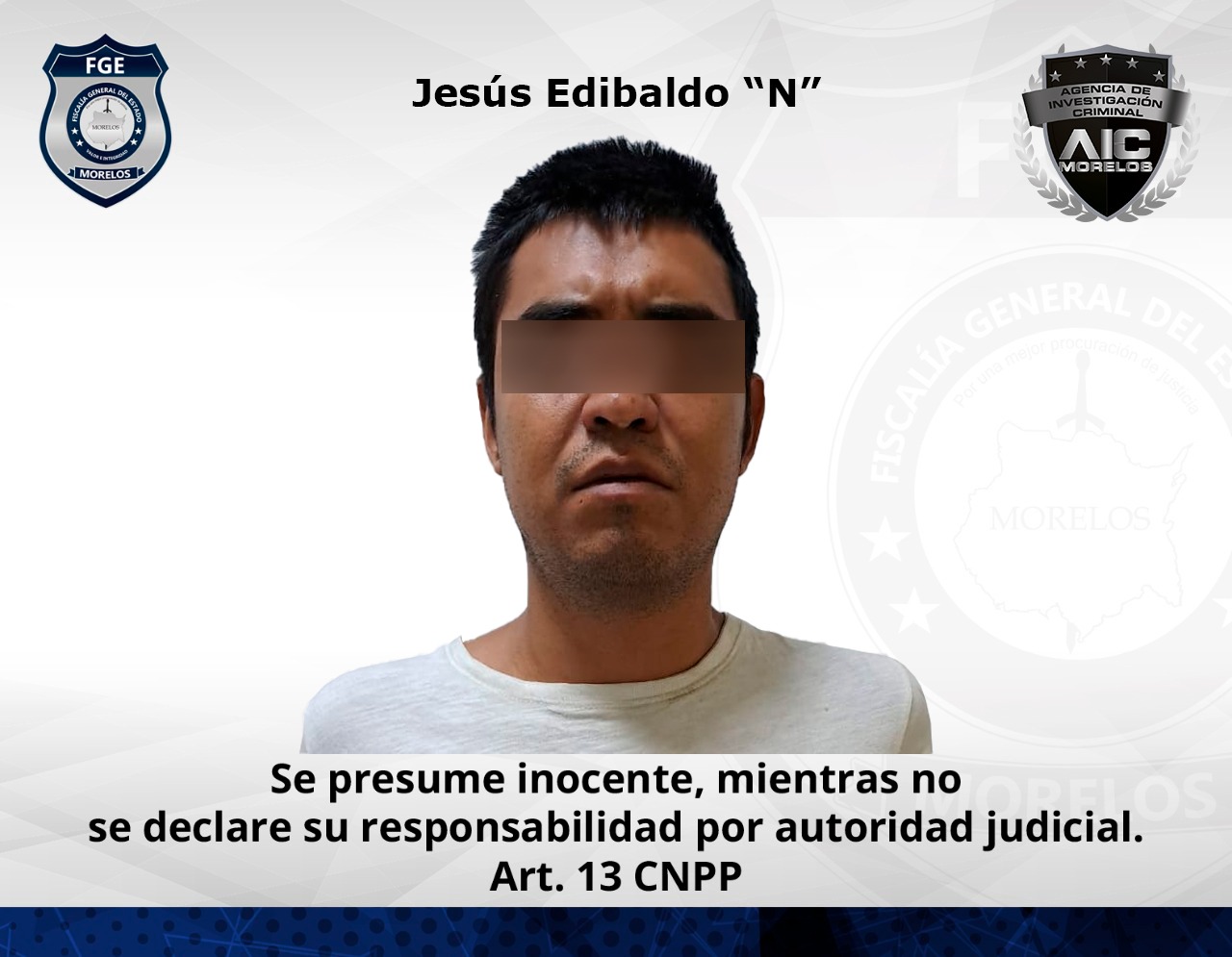 Hombre vinculado por tentativa de homicidio en Cuernavaca