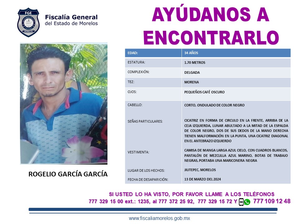 ROGELIO GARCÍA GARCÍA