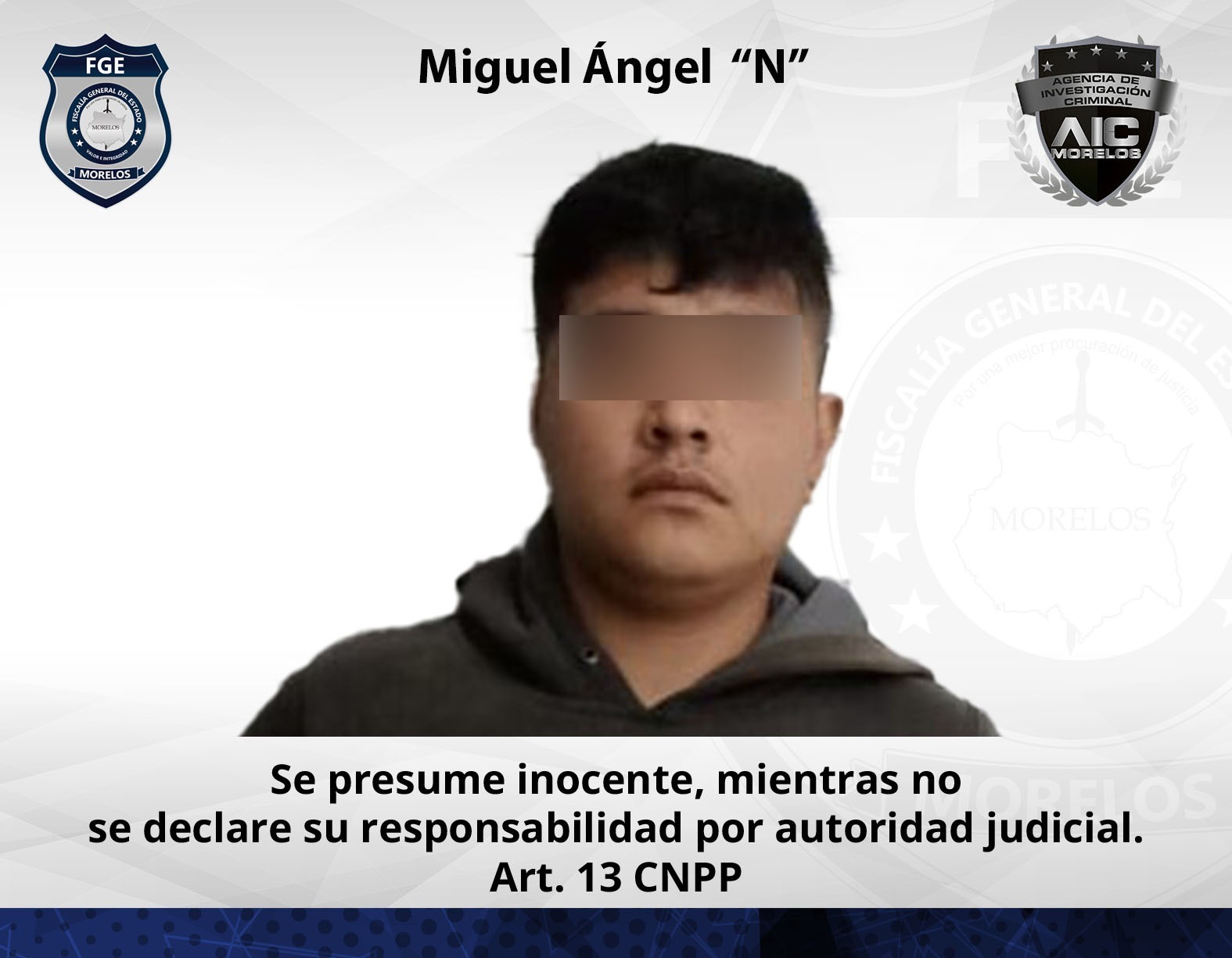 Masculino vinculado a proceso por robo en casa habitación del municipio de Yautepec