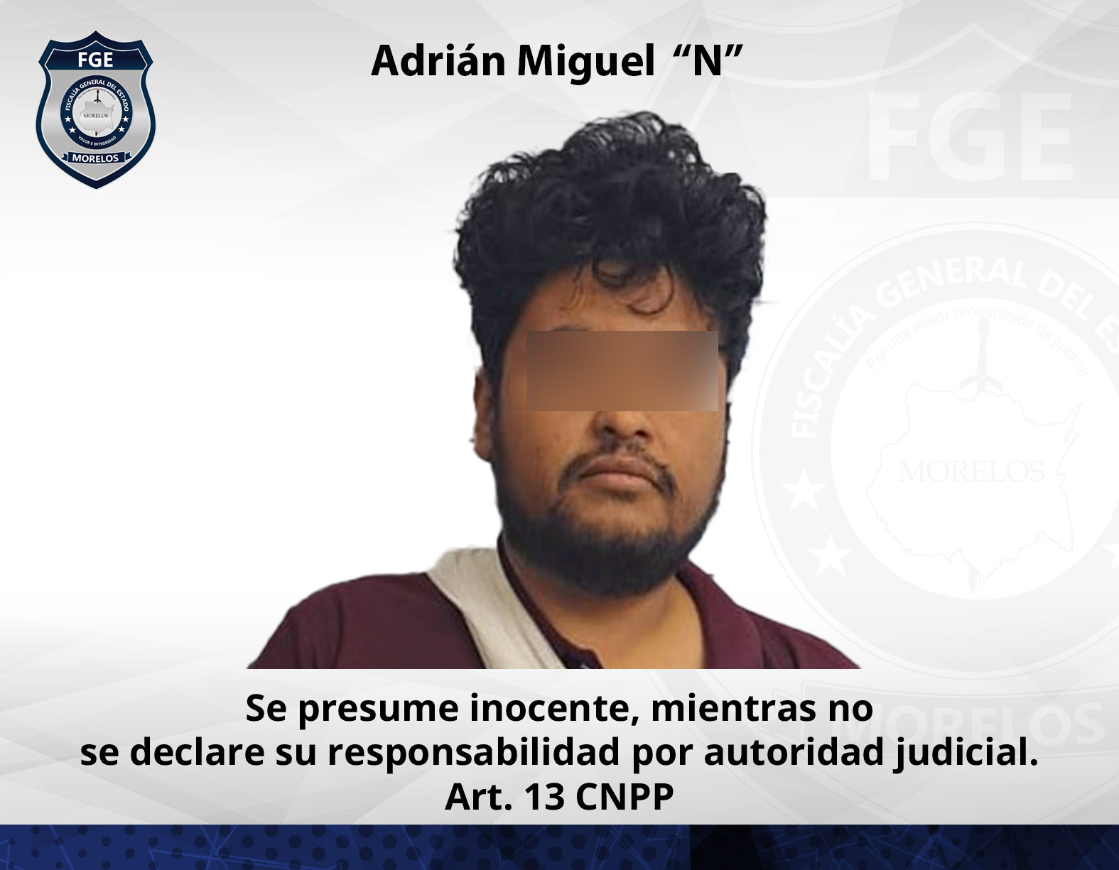 Fiscalía Oriente obtiene vinculación contra masculino por tentativa de homicidio en Tepalcingo