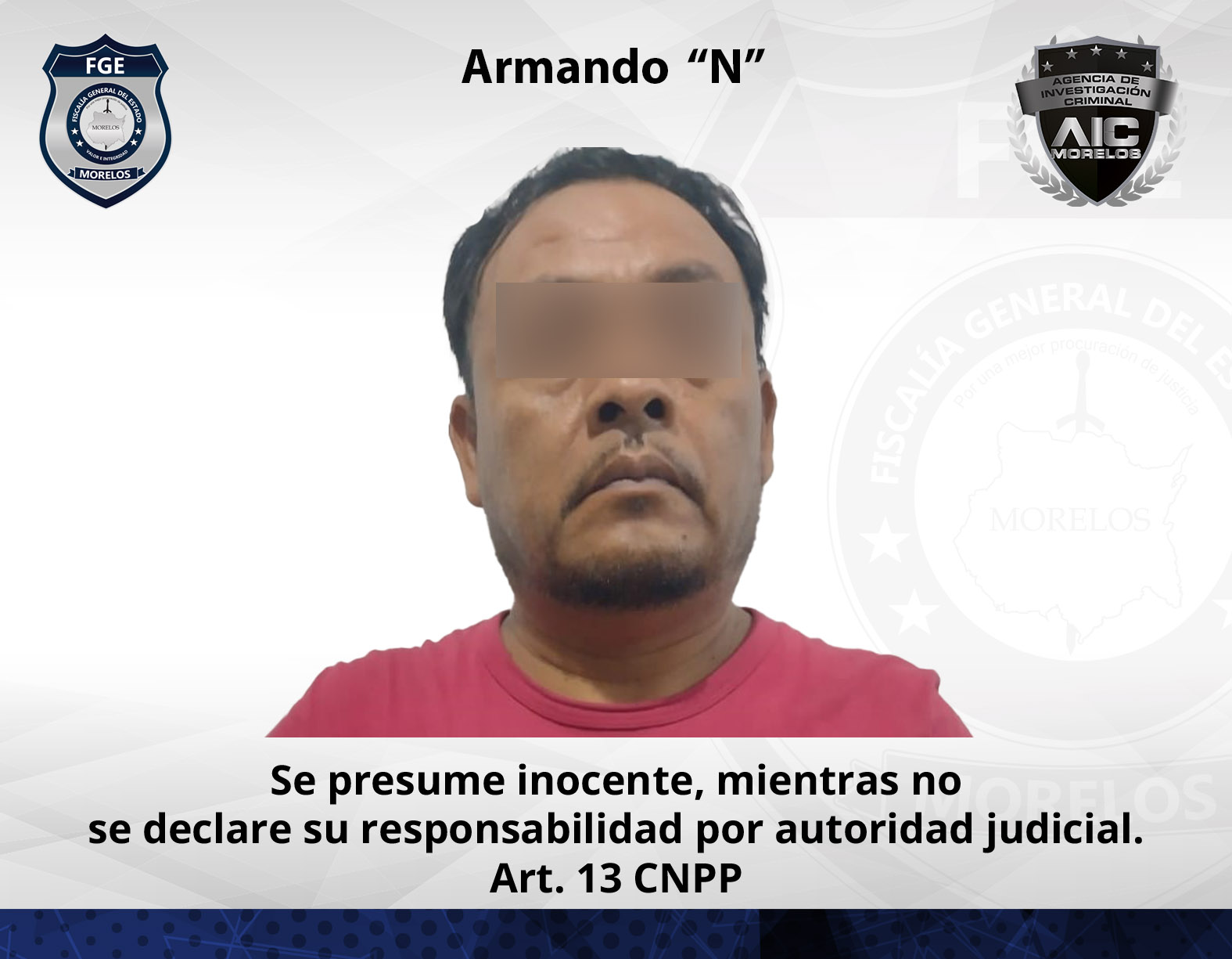 Agentes de Investigación de la Fiscalía Sur realizan aprehensión contra masculino por secuestro agravado