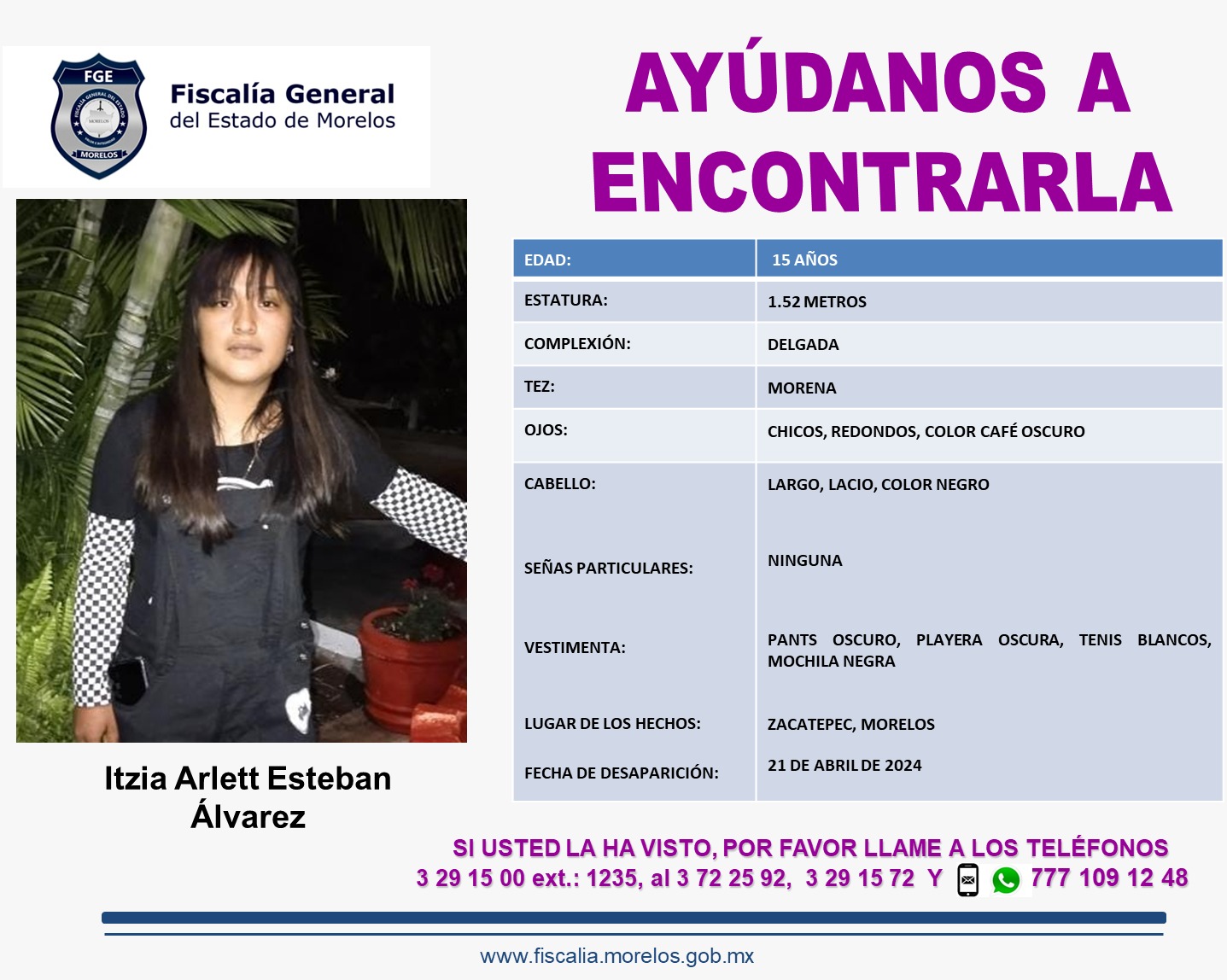 ITZIA ARLETT ESTEBAN ÁLVAREZ