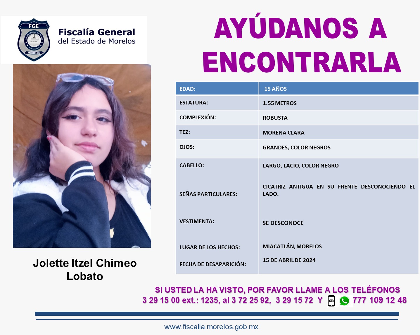 JOLETTE ITZEL CHIMEO LOBATO
