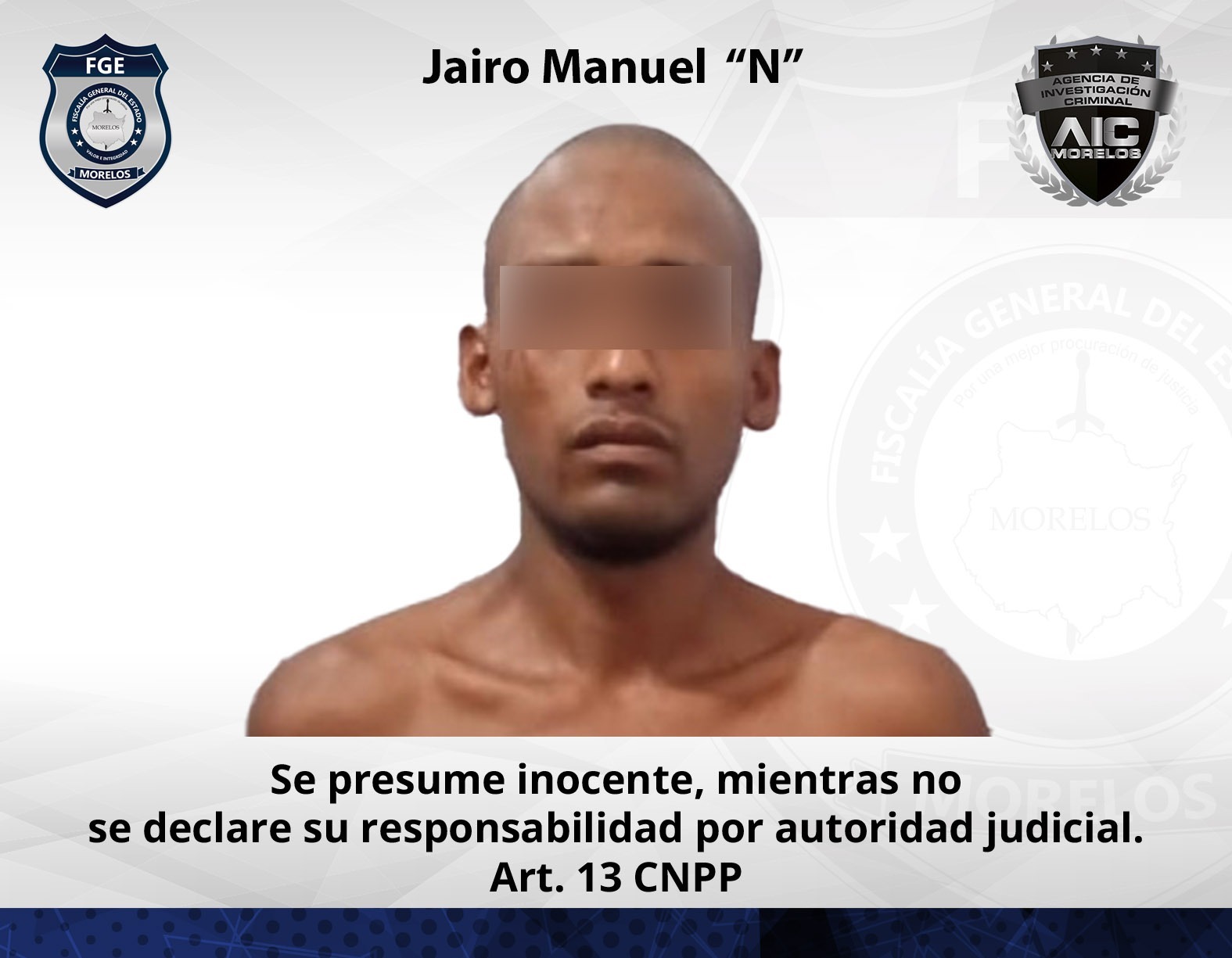 Capturan al “Cuervo” en Jojutla por no comparecer ante el juez