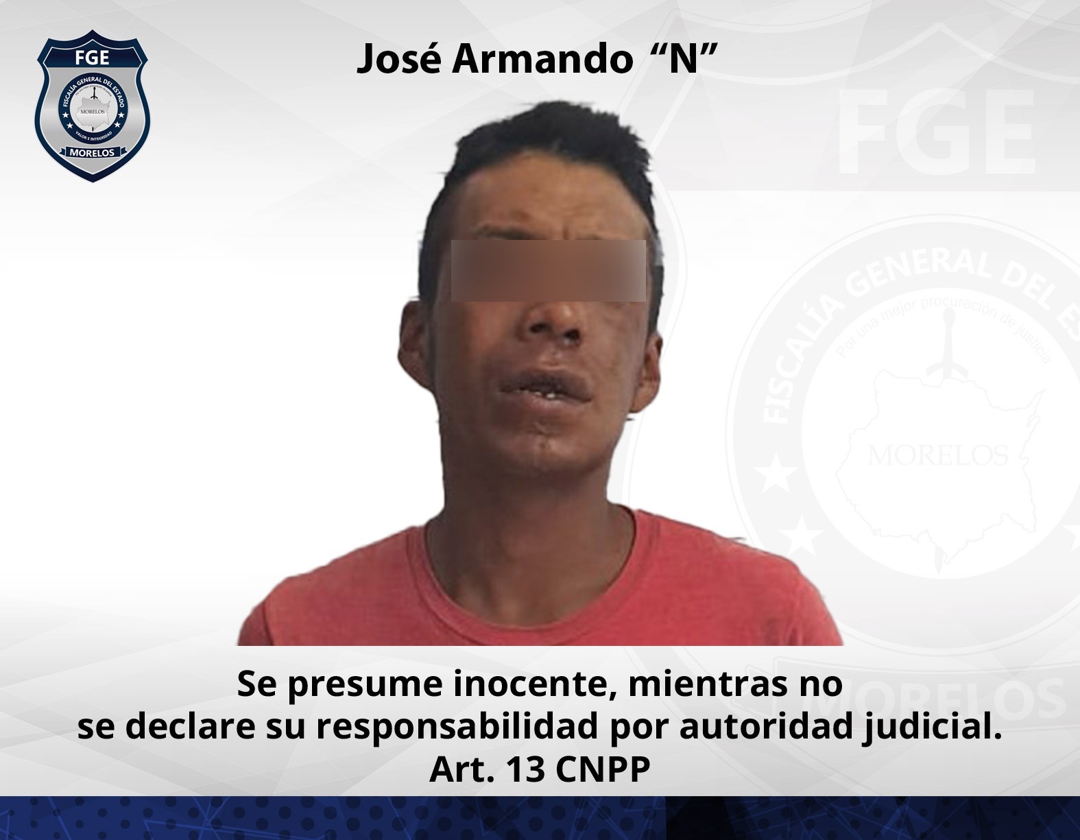 Fiscalía Oriente obtiene vinculación contra masculino por tentativa de violación en Cuautla