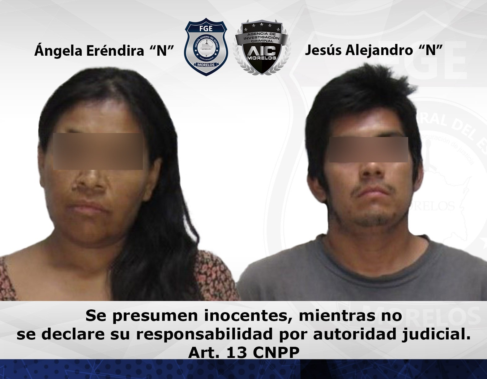 Pareja vinculada a proceso por robo de vehículo con violencia