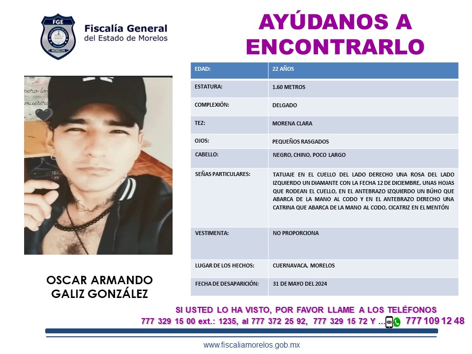 OSCAR ARMANDO GALIZ GONZÁLEZ