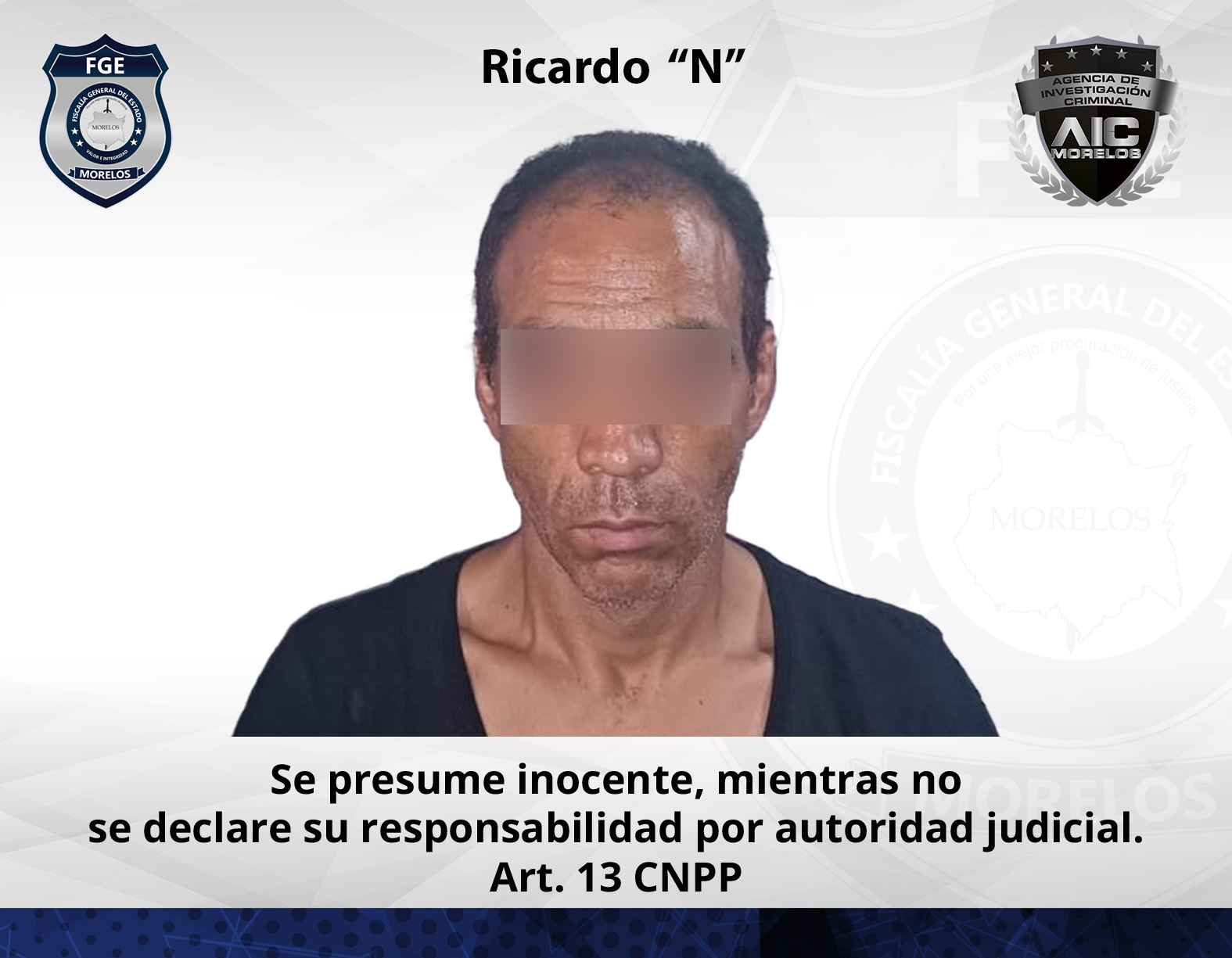 AIC cumplimenta aprehensión en el estado de Hidalgo contra masculino buscado por violencia familiar en Morelos