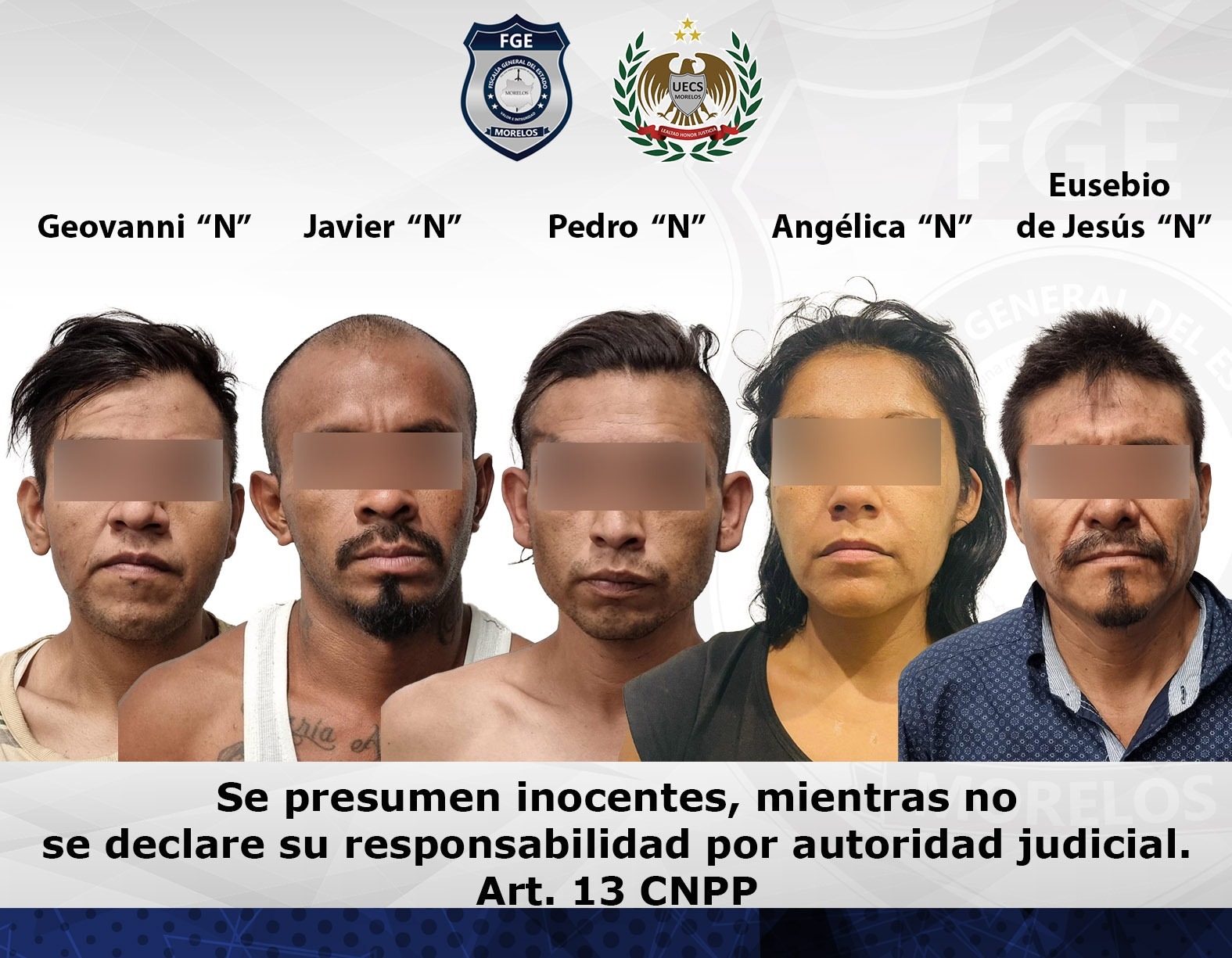 Vinculados por secuestro agravado en Emiliano Zapata