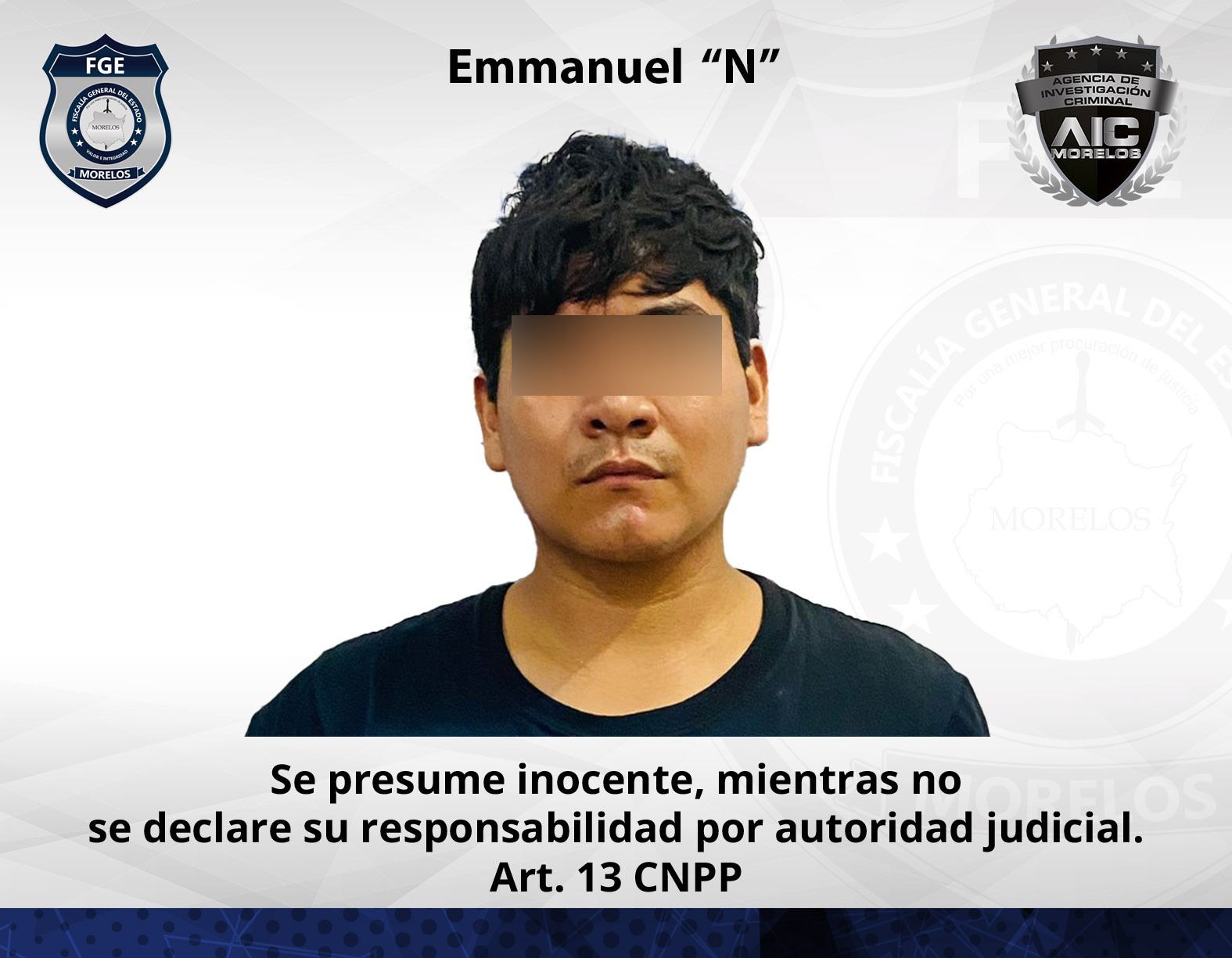 Agentes de investigación aseguran en el municipio de Puente de Ixtla a joven con droga y una pistola de utilería