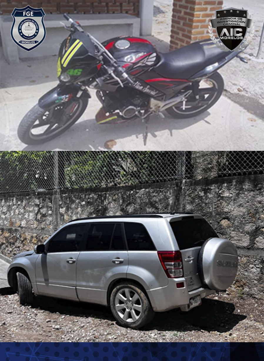 Elementos de la AIC aseguran dos vehículos de procedencia ilícita