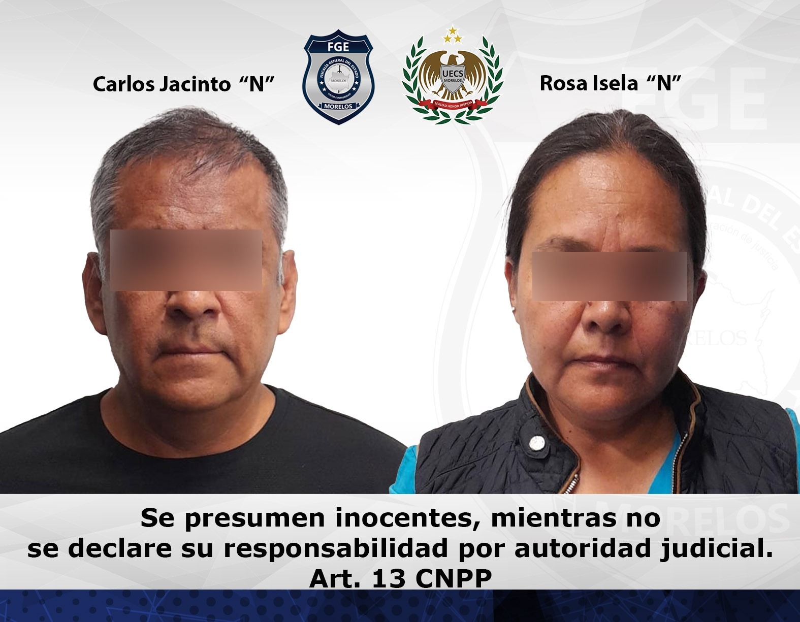 Pareja vinculada a proceso por extorsión agravada