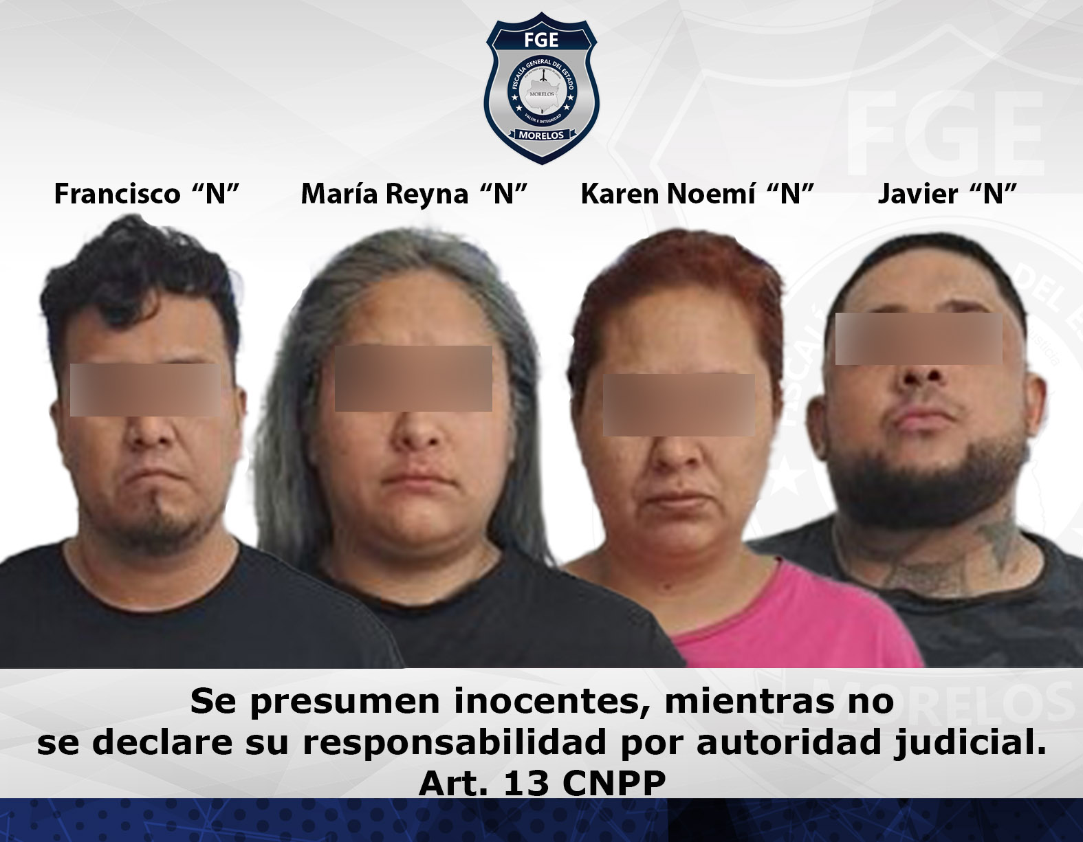 Obtiene Fiscalía Oriente la vinculación a proceso en contra de cuatro personas por tentativa de homicidio en Yautepec