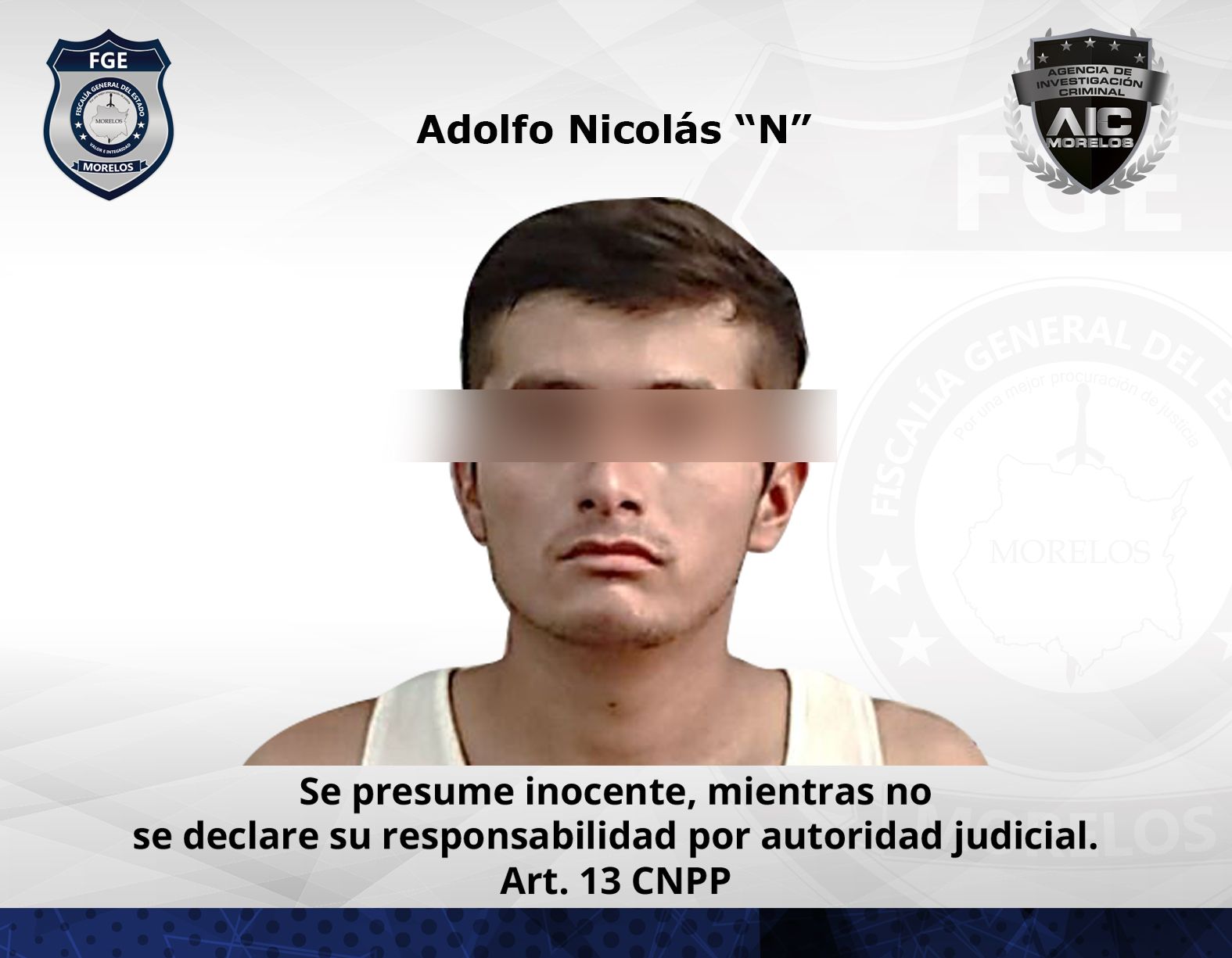 Cumplimenta AIC orden de aprehensión contra individuo por homicidio perpetrado en el municipio de Jojutla