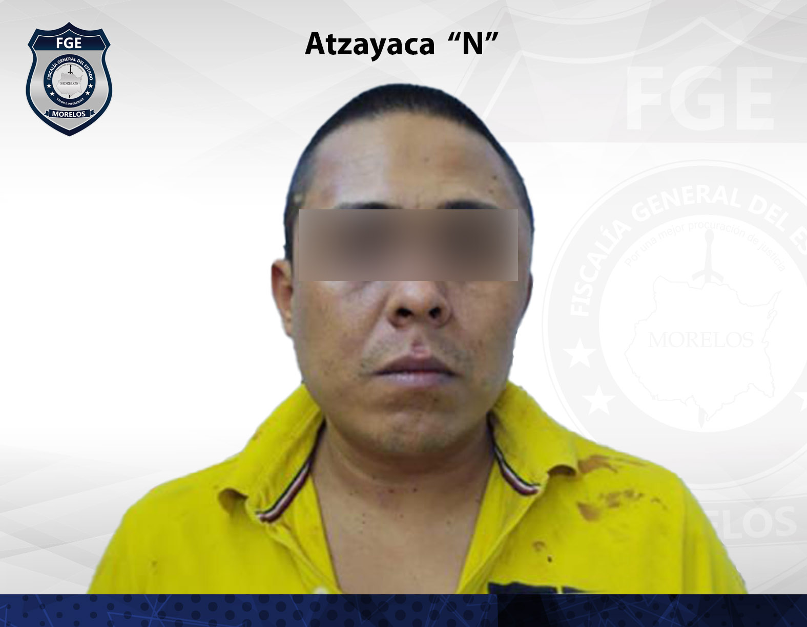 Fiscalía Oriente obtiene sentencia de 50 años de prisión contra masculino por secuestro en Cuautla