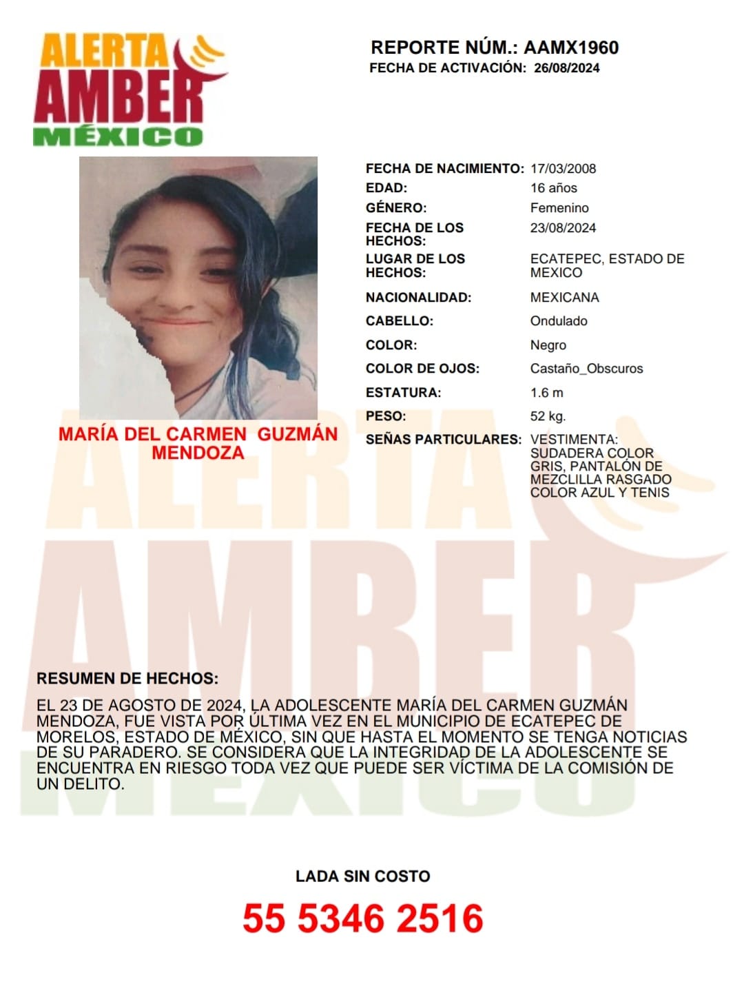 MARÍA DEL CARMEN GUZMÁN MENDOZA