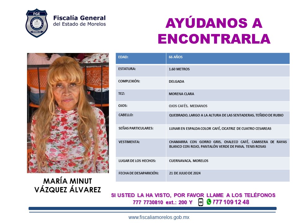 MARÍA MINUT VÁZQUEZ ÁLVAREZ