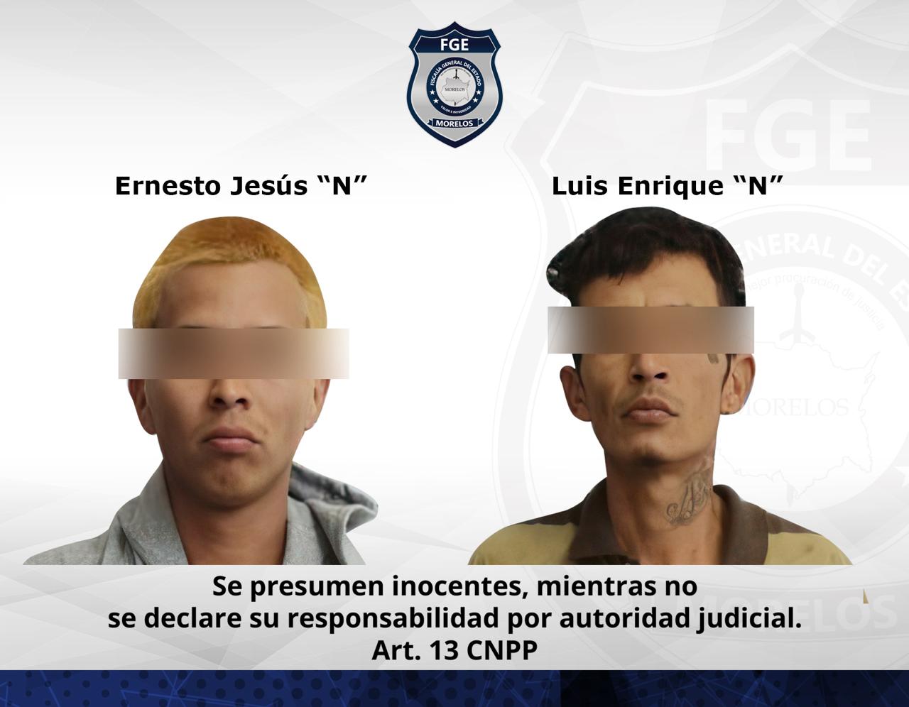 Por extorsión agravada en Yecapixtla, dos masculinos fueron vinculados a proceso