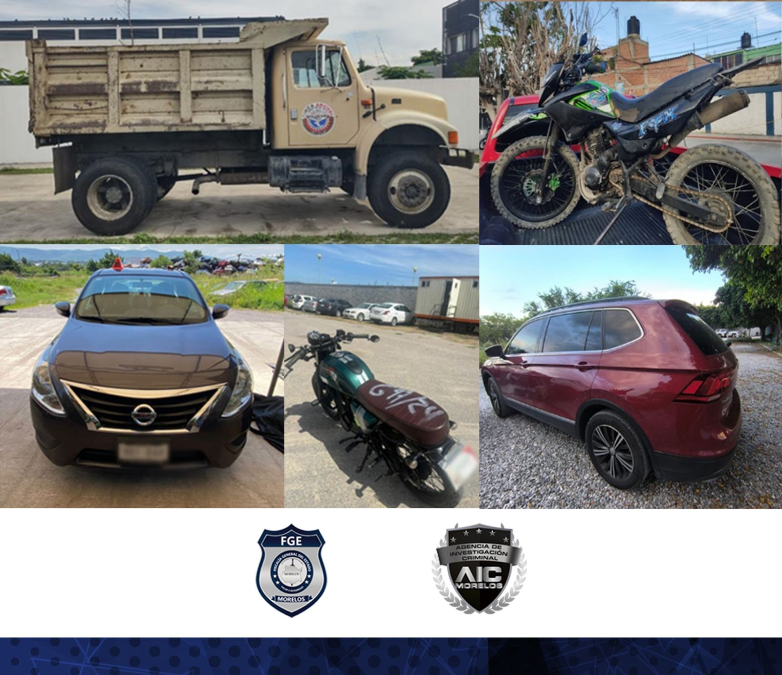 AIC asegura cinco vehículos de procedencia ilícita