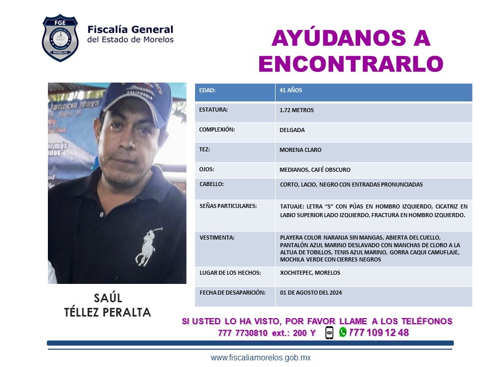 SAUL TELLEZ PERALTA
