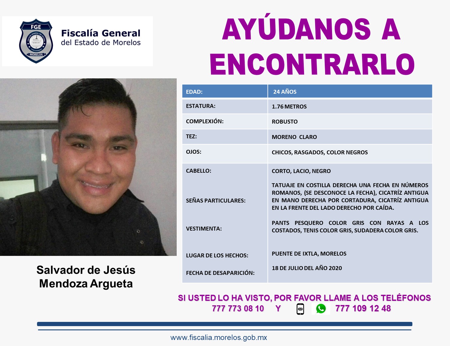 Salvador de Jesús Mendoza Argueta