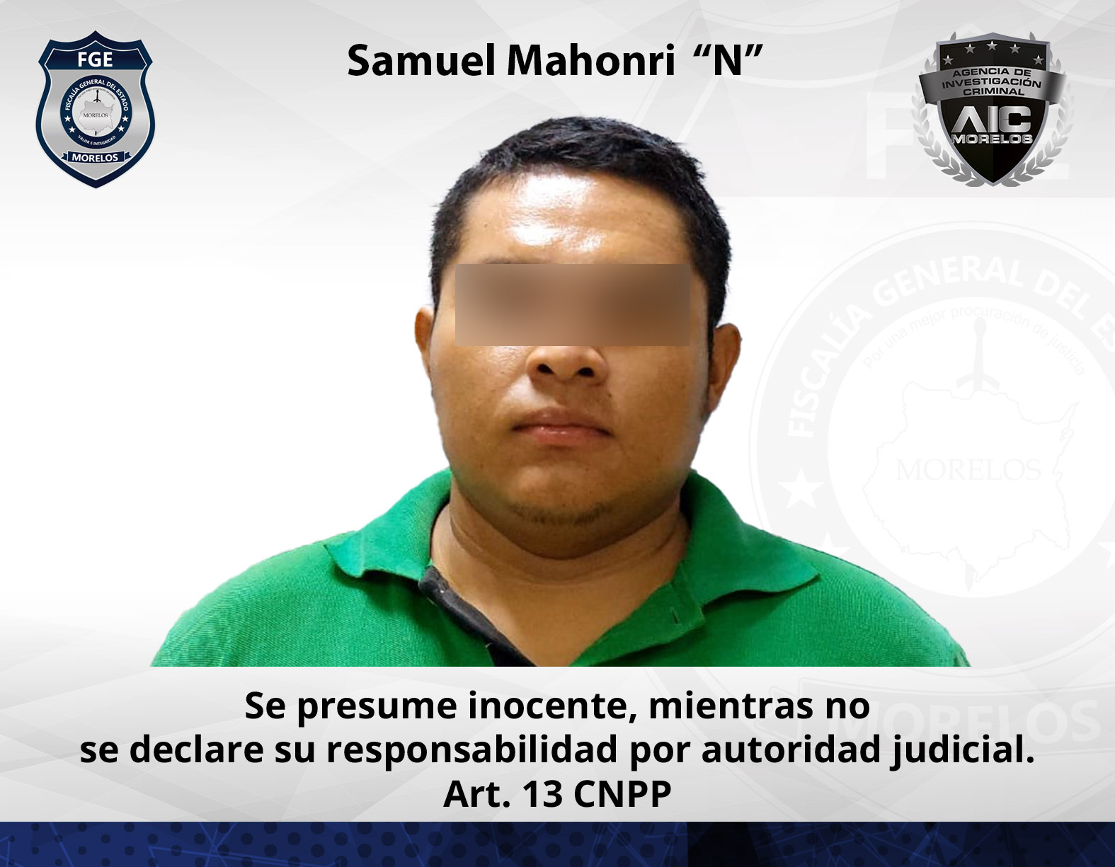 AIC Morelos detiene a hombre buscado en la CDMX por violación