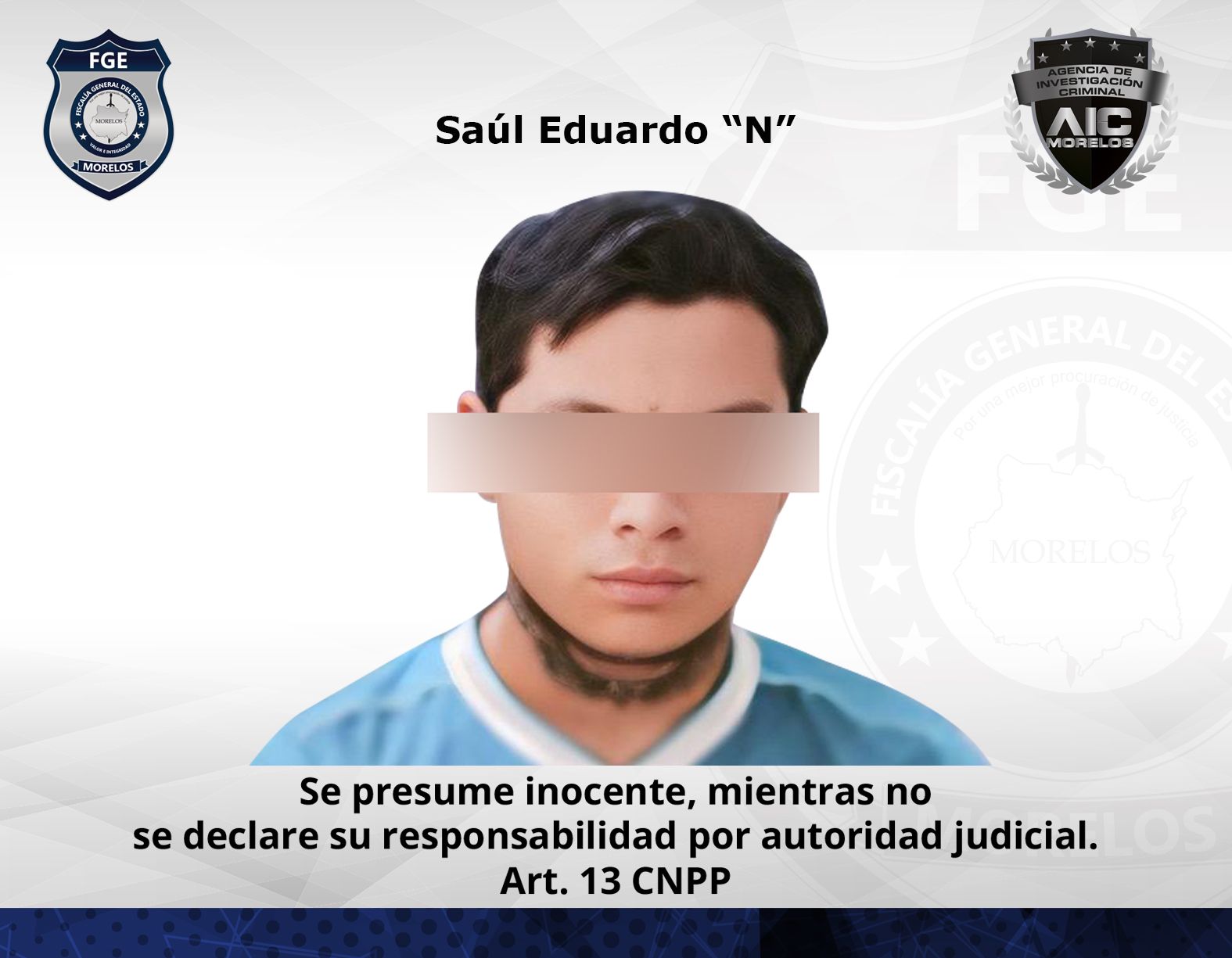 AIC realiza aprehensión de masculino por violencia familiar equiparada y lesiones en Cuernavaca