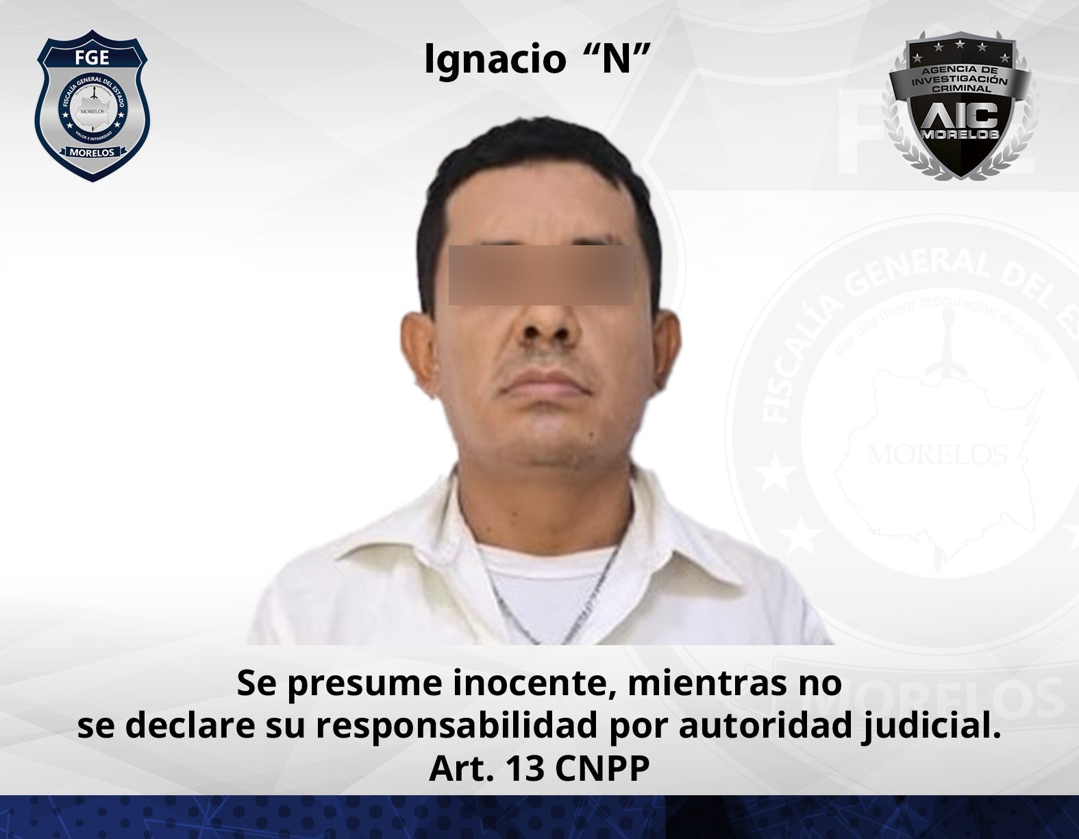 Masculino vinculado por desaparición de persona cometida por particular agravada