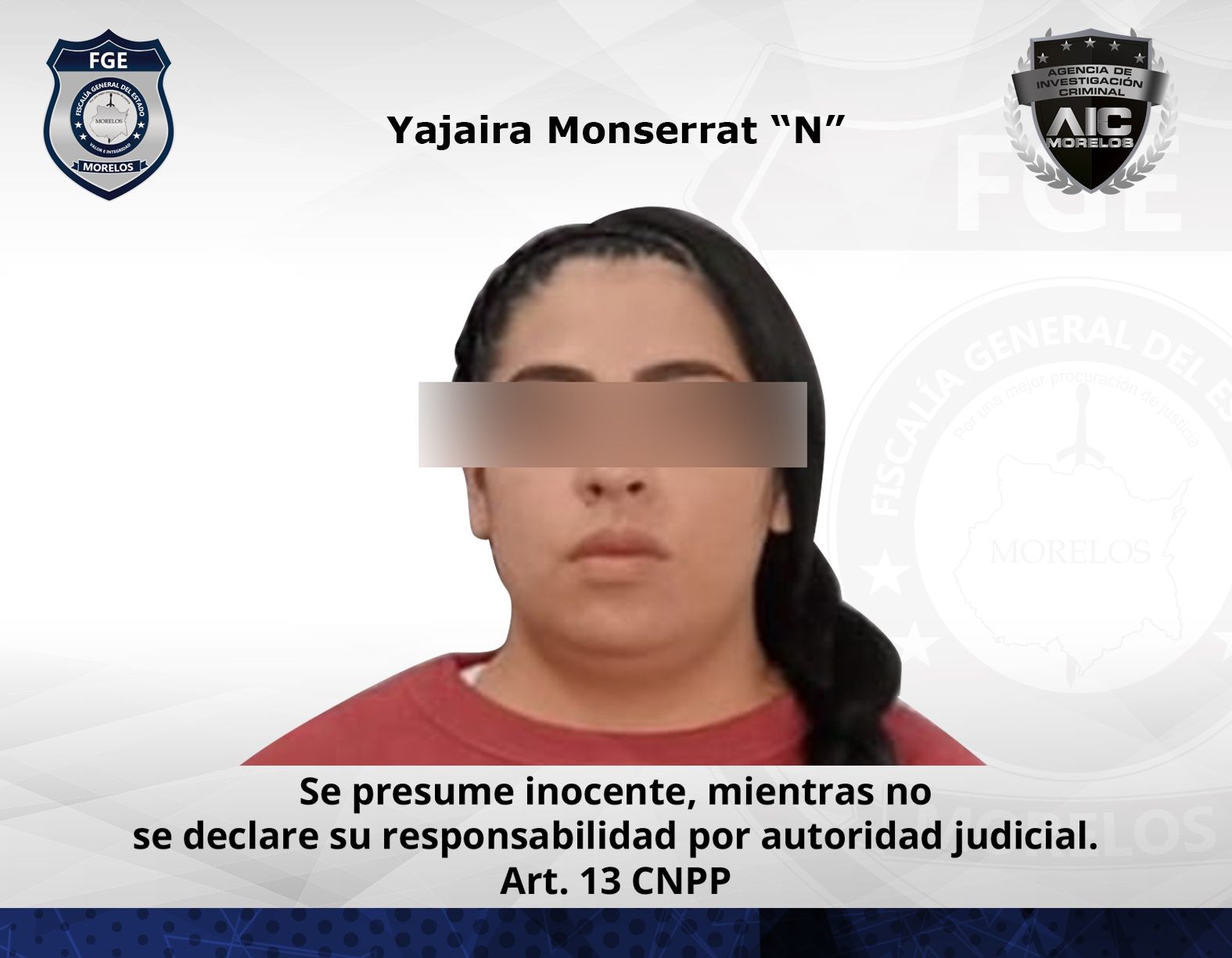 En Coatlán del Río elementos de la AIC cumplimentan orden de aprehensión contra mujer requerida en Guanajuato por homicidio