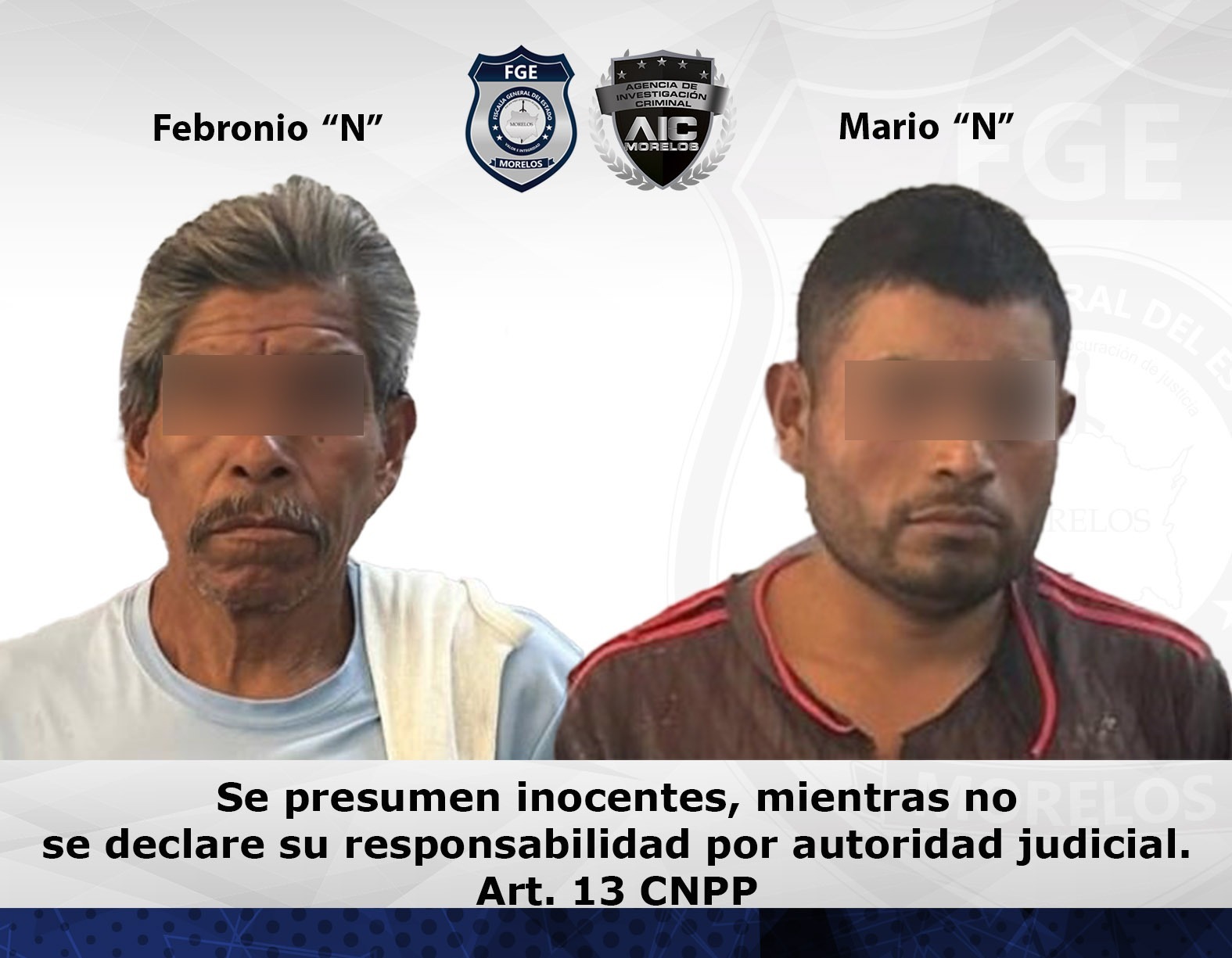 AIC cumplimenta mandato judicial contra padre e hijo por robo calificado en Cuautla