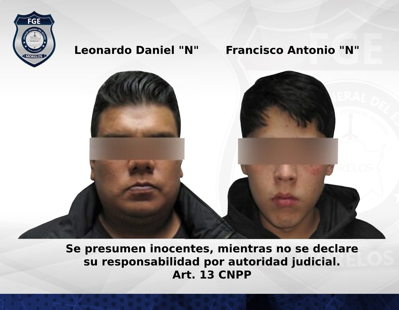 Masculinos vinculados por robo de vehículo en Cuernavaca