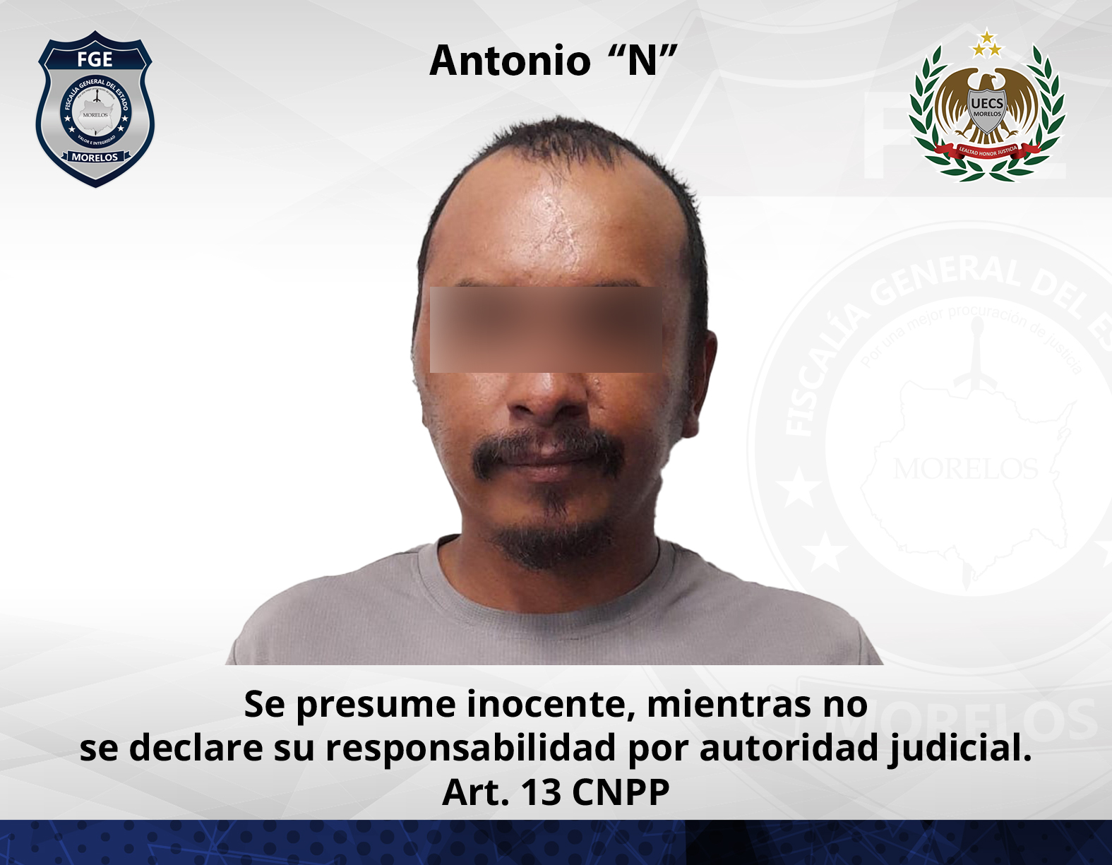 FIDAI obtiene vinculación contra masculino por extorsión agravada en Cuautla