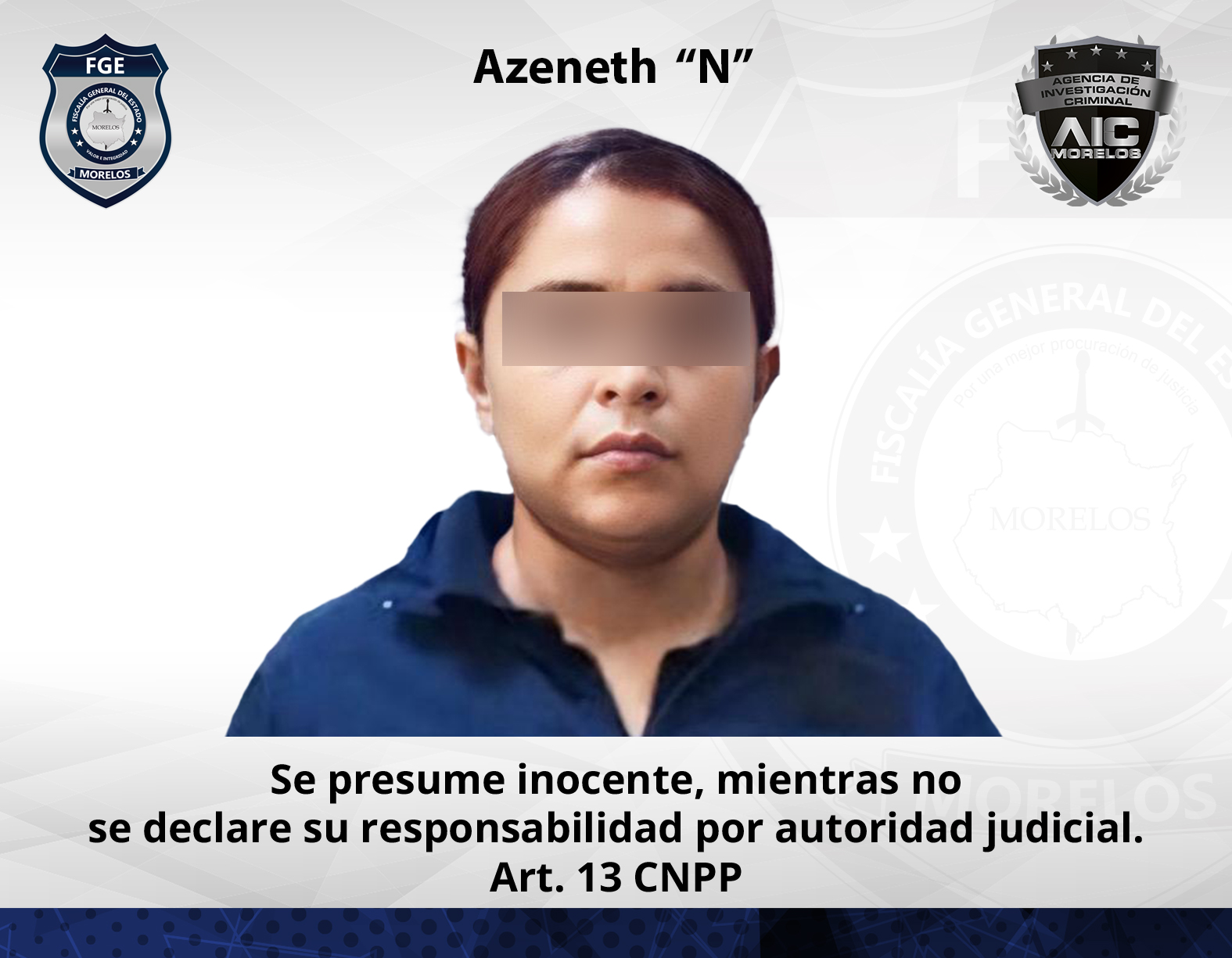 Mujer policía vinculada a proceso por el Feminicidio de su Comandante en Jiutepec