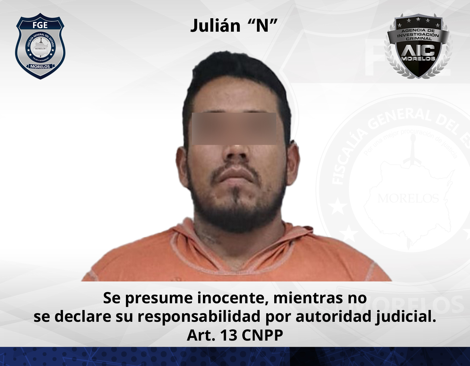 Prisión preventiva por homicidio en Emiliano Zapata