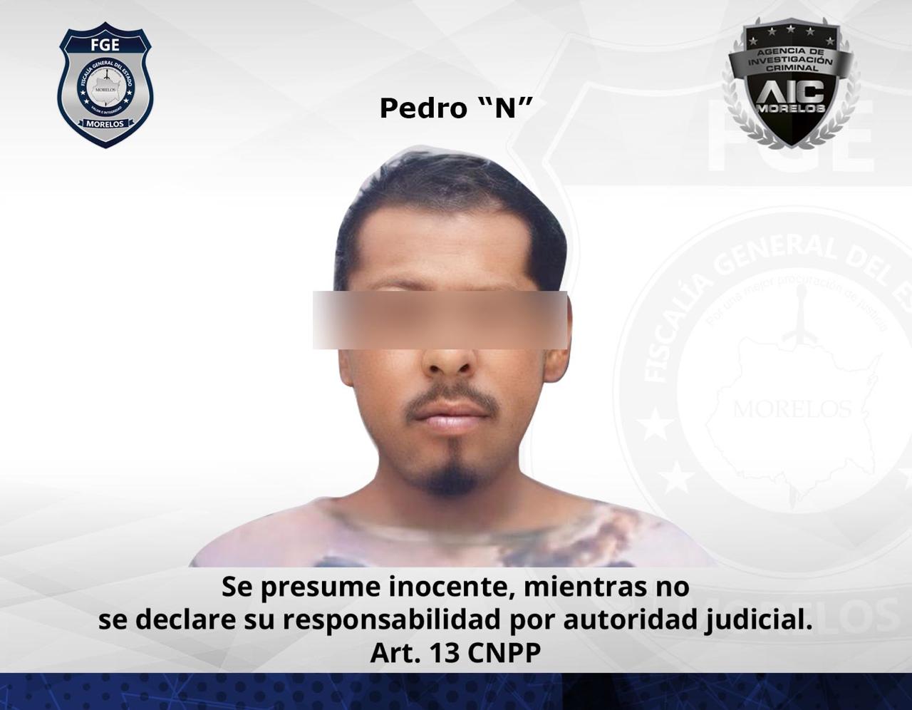 Masculino vinculado por homicidio en Temixco