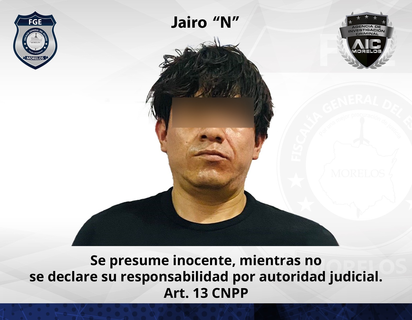 AIC ejecuta orden de aprehensión contra habitante de Xoxocotla por homicidio