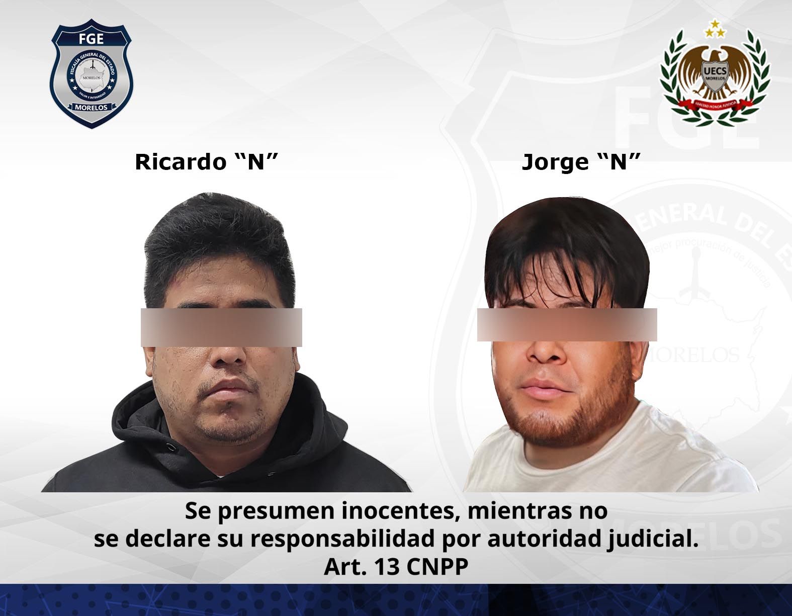 FIDAI logra detención de dos presuntos extorsionadores en el municipio de Cuautla