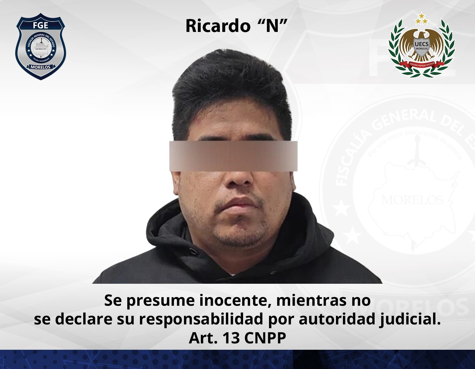 FIDAI obtiene vinculación contra detenido durante operativo contra extorsión en Cuautla