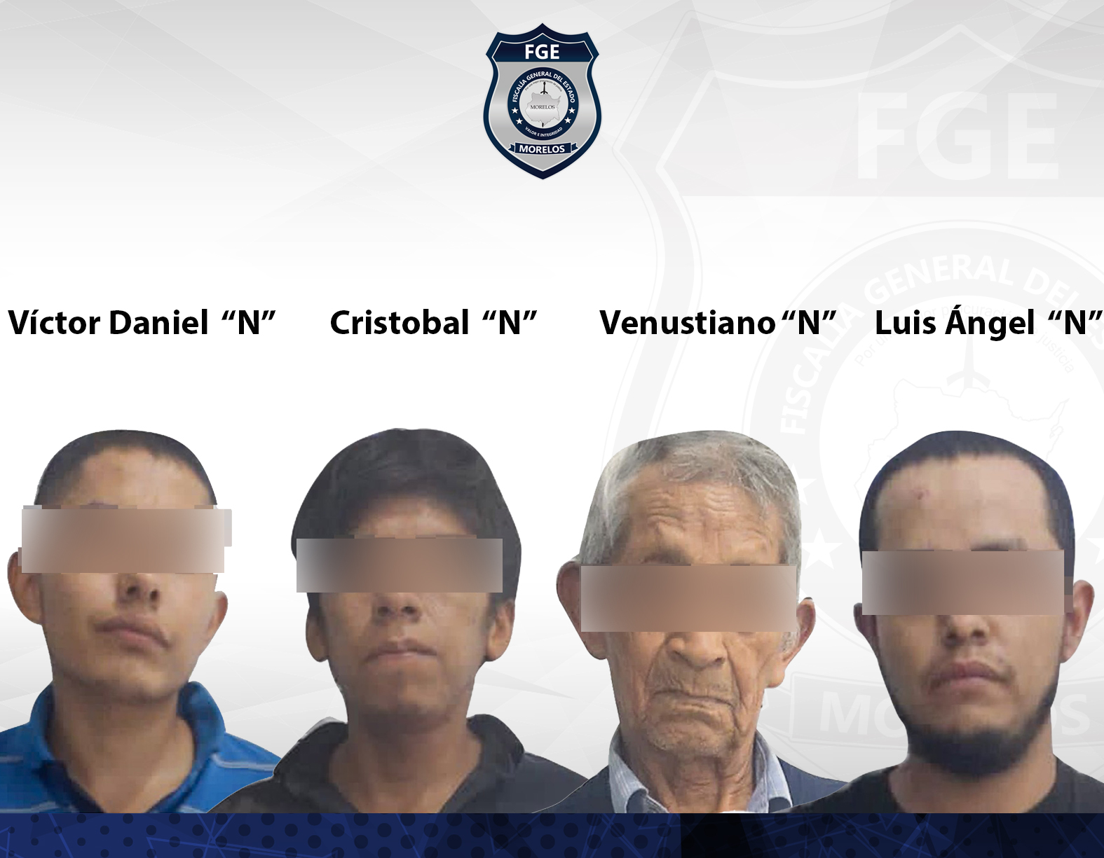 Logra Fiscalía Oriente sentencia de 50 años de prisión contra masculinos por secuestro agravado en Yecapixtla