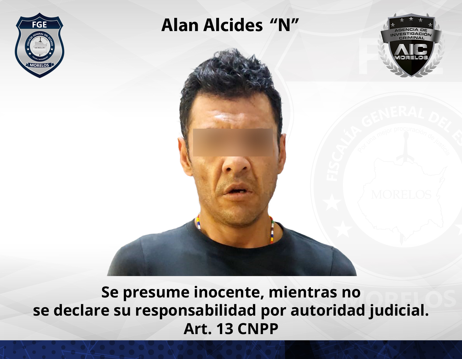 AIC realiza detención de masculino por violación