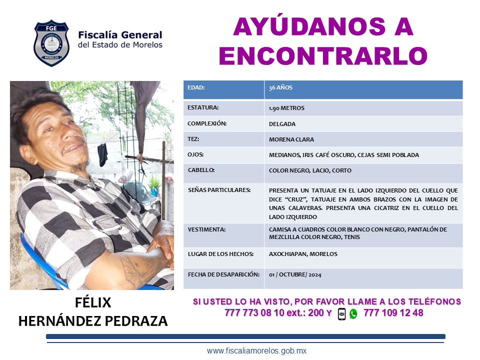 FÉLIX HERNÁNDEZ PEDRAZA