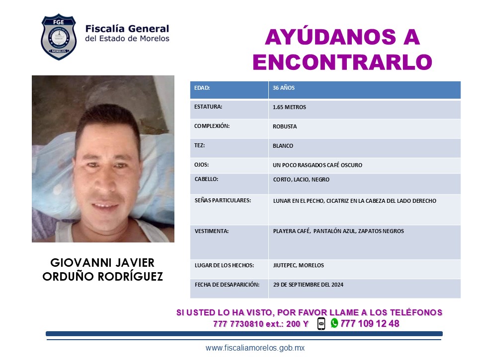 GIOVANNI JAVIER ORDUÑO RODRÍGUEZ