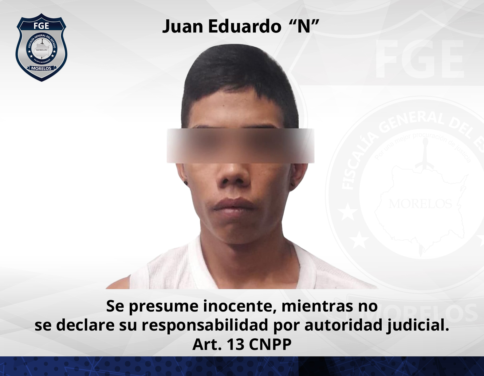 Logra Fiscalía Oriente vinculación a proceso en contra de masculino por homicidio en Cuautla