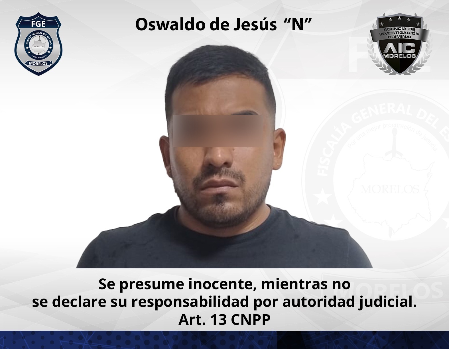 Masculino vinculado por violación agravada en Emiliano Zapata