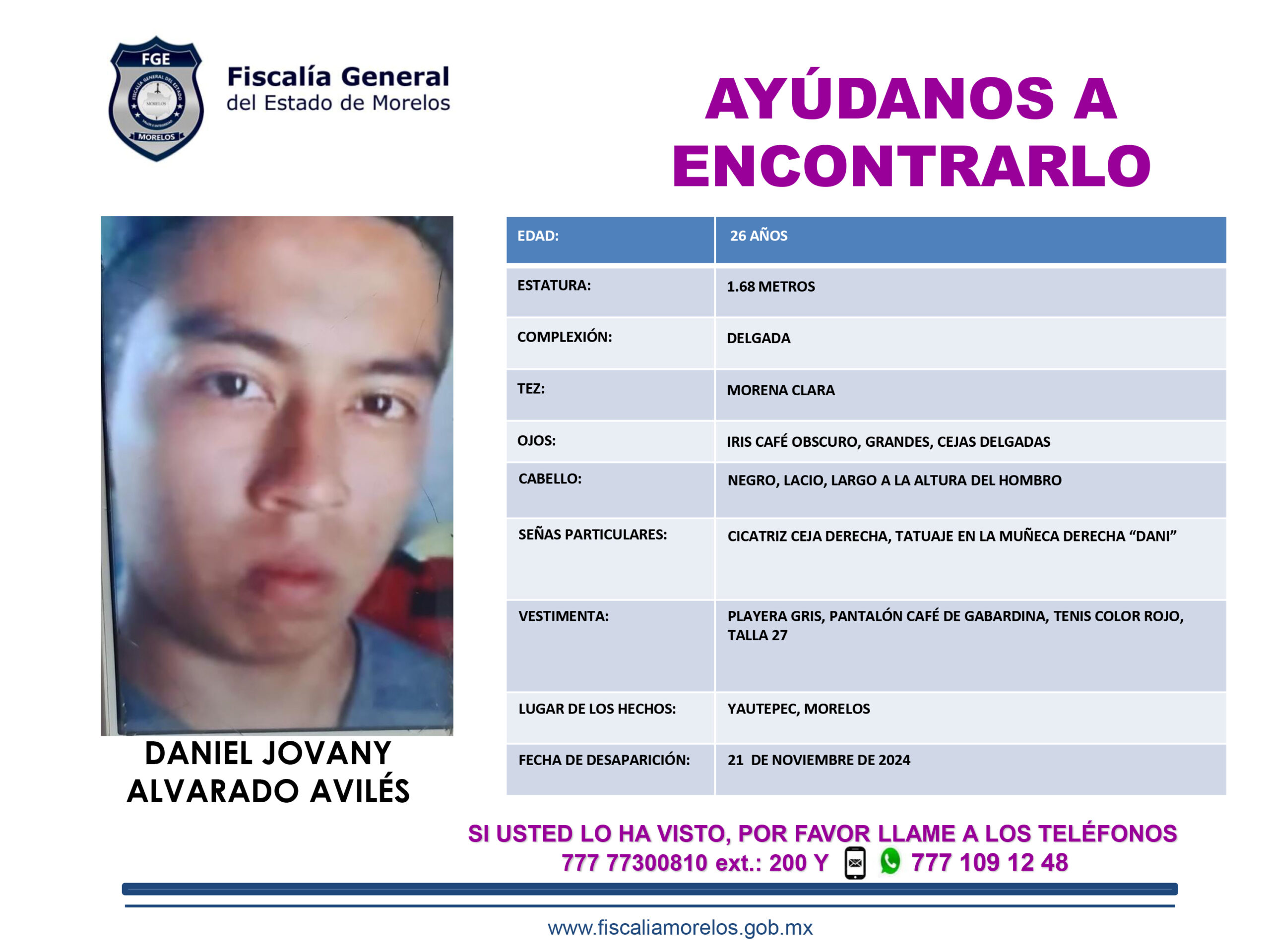 DANIEL JOVANY ALVARADO AVILÉS
